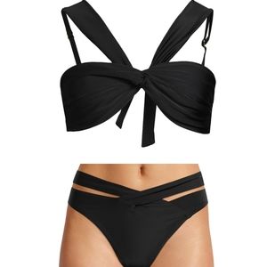 3X black bikini plus size